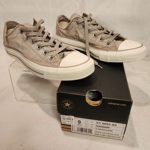 Converse Tan Satin Spec Oxford Women's 9 NWT NIB Atmosphere